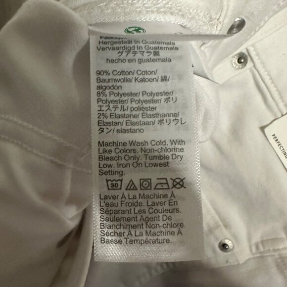 J. Crew 9" Vintage Slim-Straight Jeans White Women's Size 33 Denim Jean - Picture 7 of 8